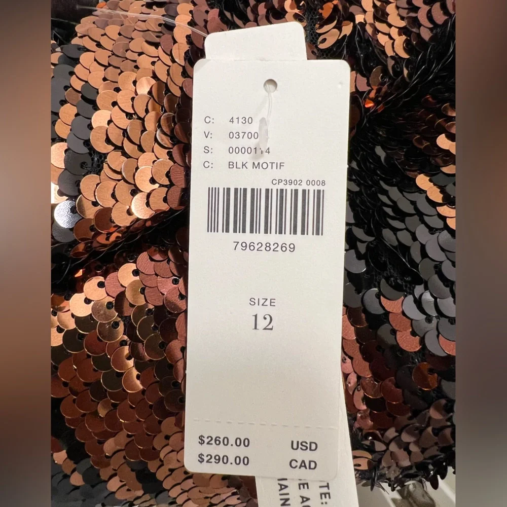 NWT By Anthropologie Sequin Mini Dress - Picture 12 of 14